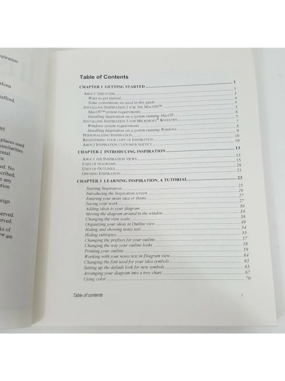 Inspiration computer software